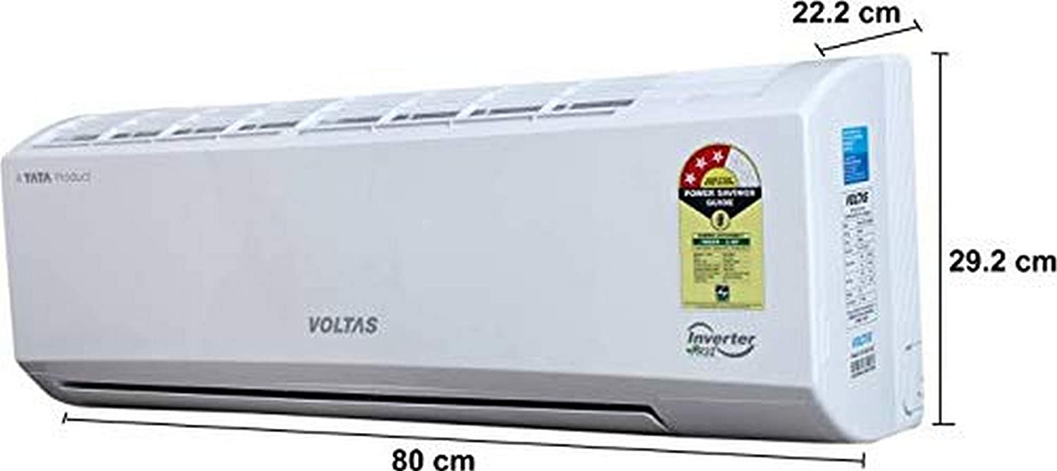 वोल्टास 1.5 टन 3 स्टार इन्वर्टर स्प्लिट एसी (कॉपर 183VADW व्हाइट)
