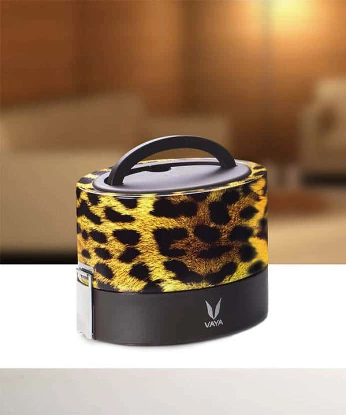 Vaya Cheetah 600ml w/o BagMat 2 Containers Lunch Box (600 ml)