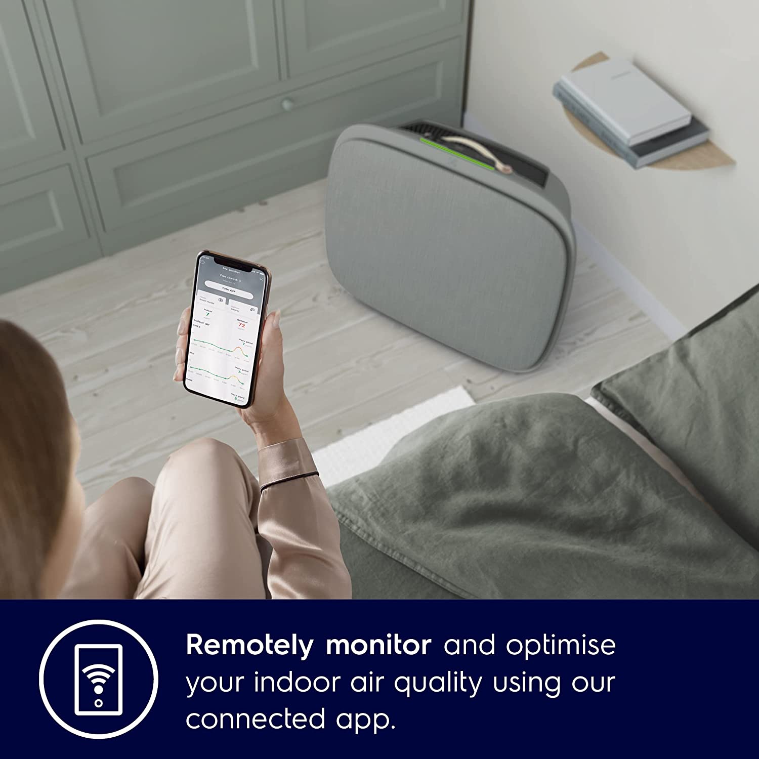 Electrolux Well A7 Air Purifier with 5 stage Filter (WA71-305GY) Light Grey