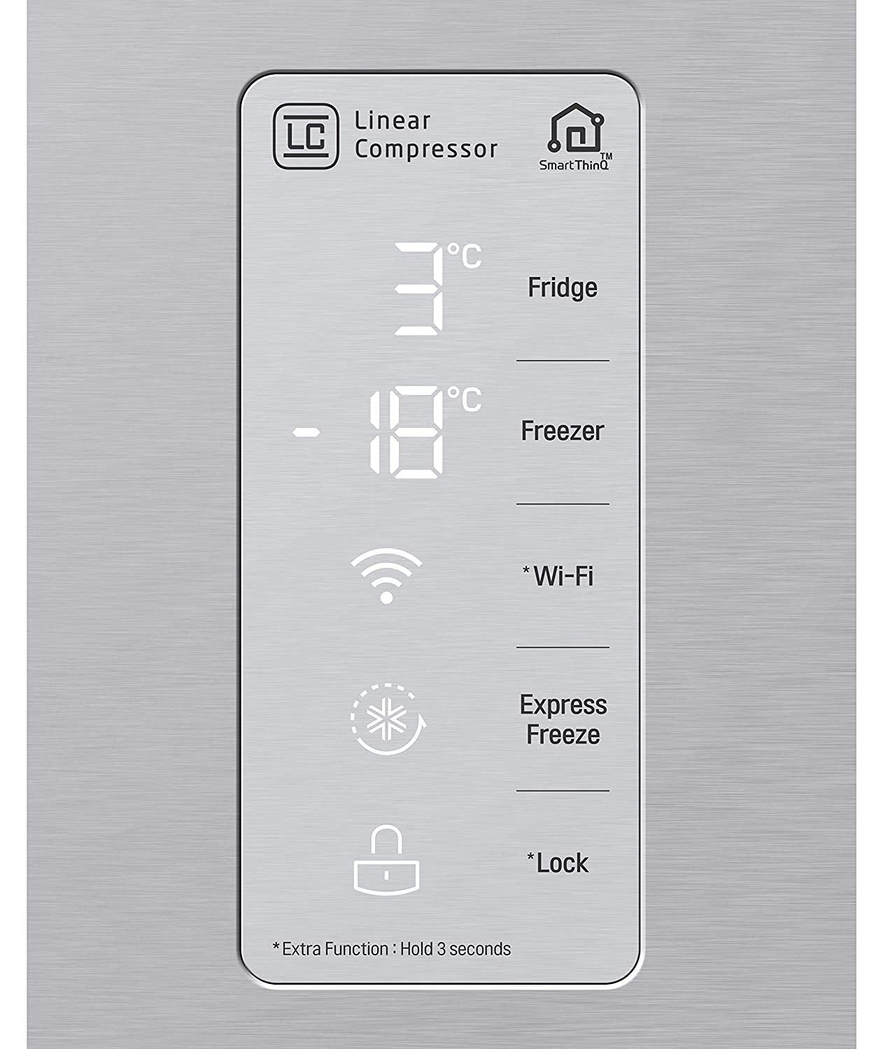 LG 594 L Frost-Free Inverter Linear Wi-Fi Side-By-Side Refrigerator (GC-B22FTLPL, Platinum Silver III, Hygiene Fresh+ | Door Cooling+)