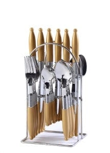 Dinette Zest Cutlery Set, 25-Piece, Gold