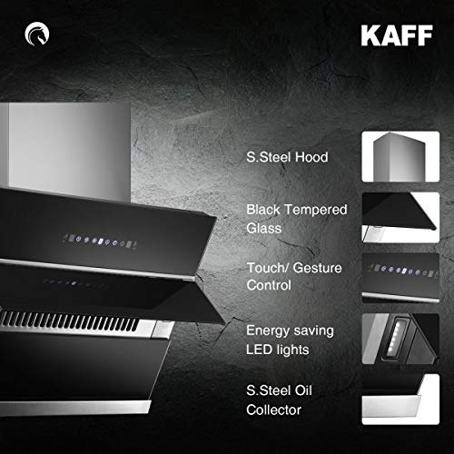 KAFF NOBELO LX DHC 75 Chimney |Filter-Less + Dry Heat Auto Clean | Gesture Control