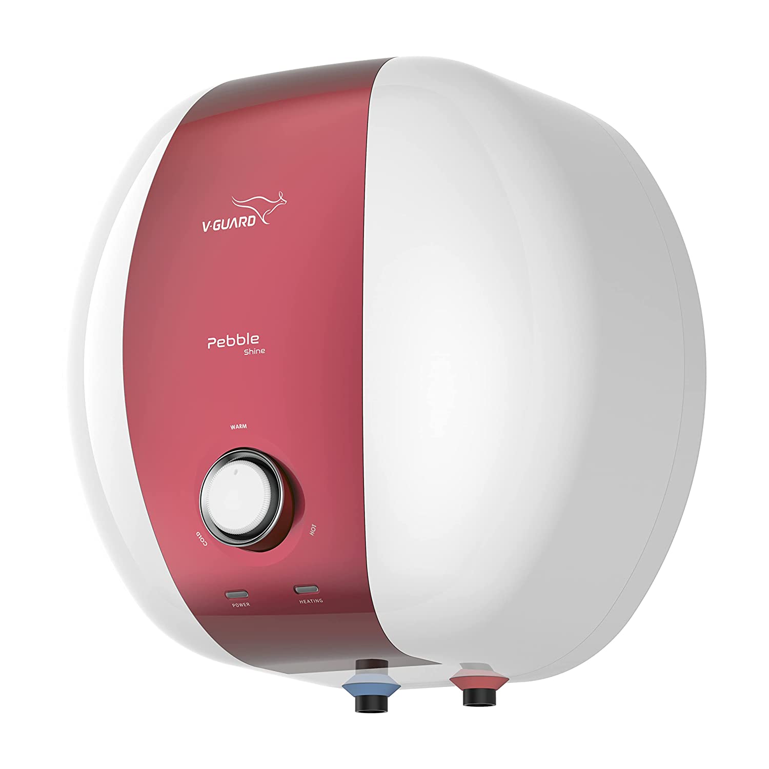 V-Guard Pebble Shine 10 Litre Water Heater (Geyser) with Rust-proof ABS Body | BEE 5 Star Rating for Superior Energy Efficiency