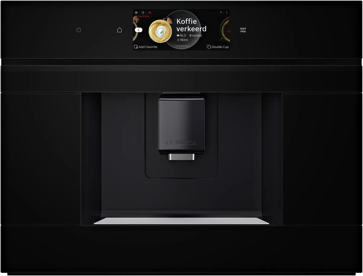 Bosch CTL7181B0 உள்ளமைக்கப்பட்ட காபி இயந்திரம் கருப்பு, நீக்கக்கூடிய தண்ணீர் தொட்டி - முழுமையாக தானியங்கி