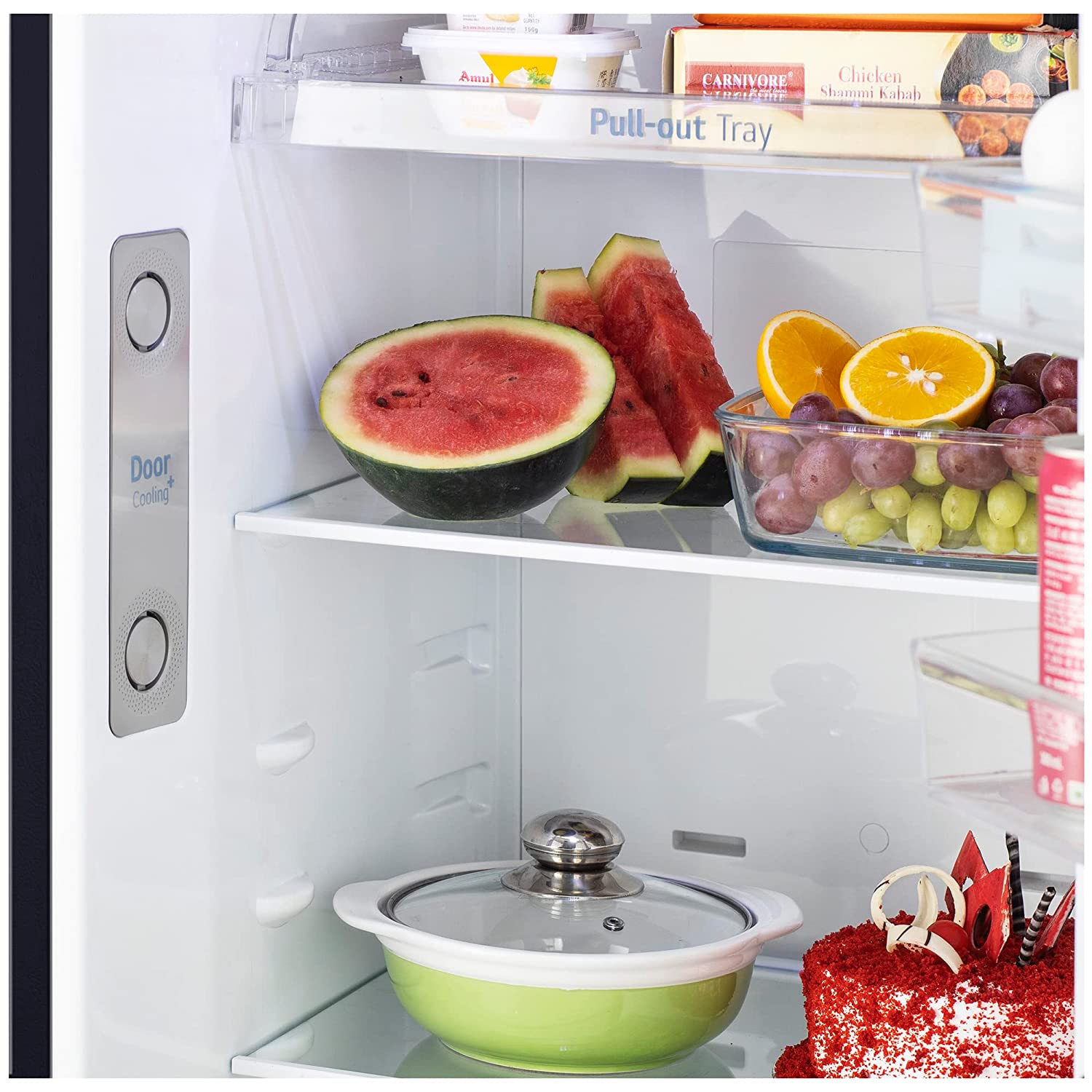 LG 272 L 3 Star Frost-Free Smart Inverter Wi-Fi Double Door Refrigerator (GL-T312TESX, Ebony Sheen, Convertible & Door Cooling+, Gross Volume – 289 Ltr.)