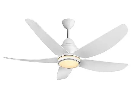 KUHL Luxus C5 Stylish BLDC Fan|Low Power 38W|High Air Flow |5 Aerodynamic ABS Blades|Low Noise |Night & Down Light |IoT Enabled |Operate Via Remote-Mobile-Alexa | Reverse Mode |5-Star Rated |White