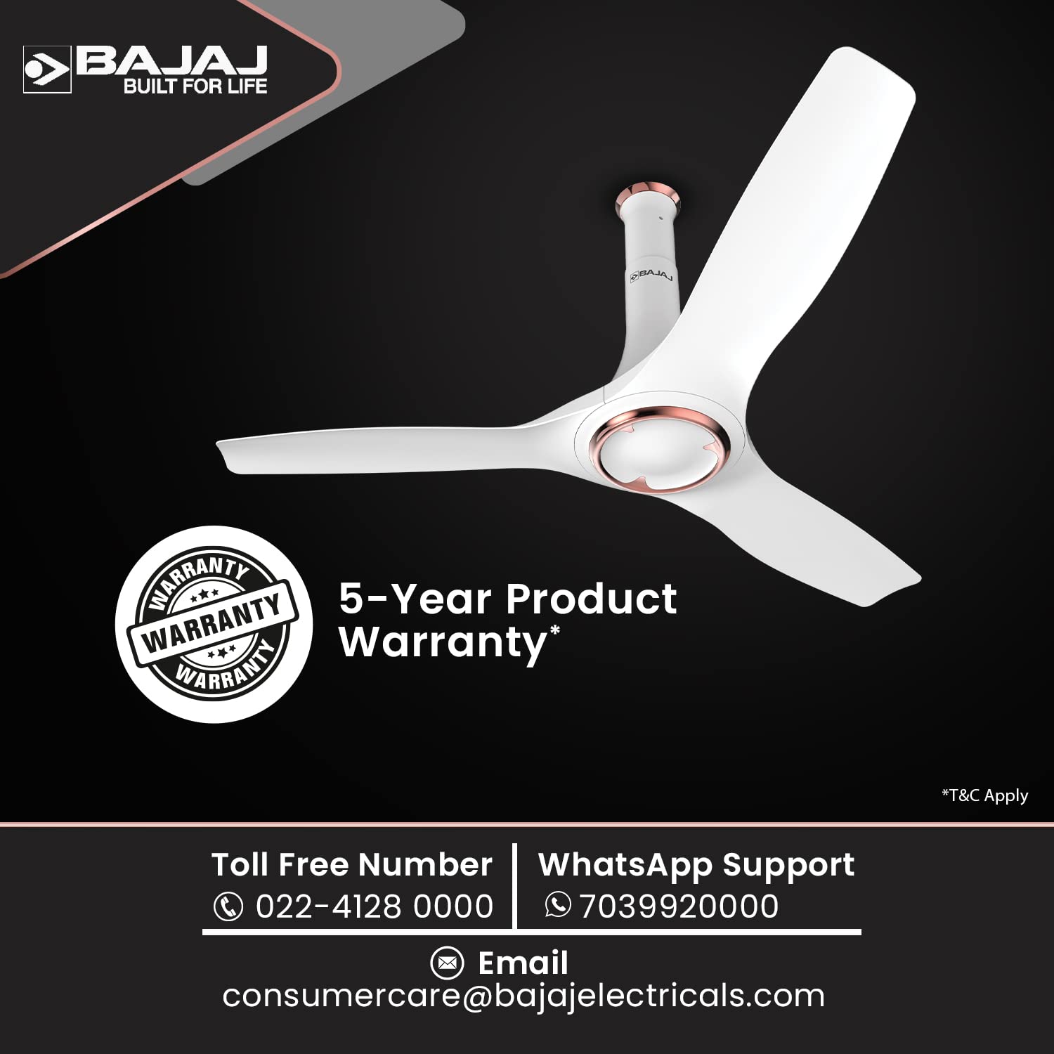 Bajaj Adonis Air Plus 1200mm(48") Ceiling Fans