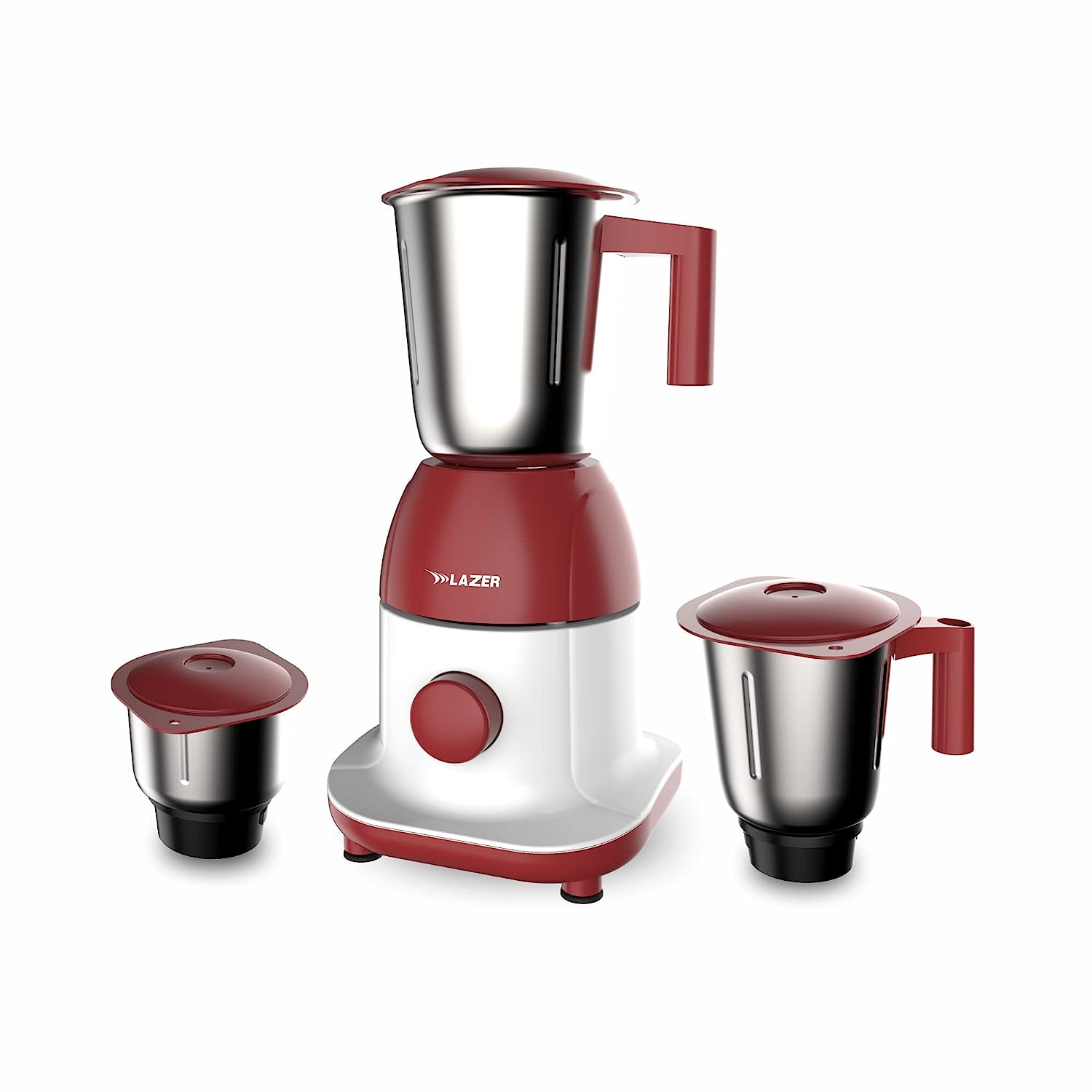 Lazer Diva Max 750W Mixer Grinder (Wine Red)
