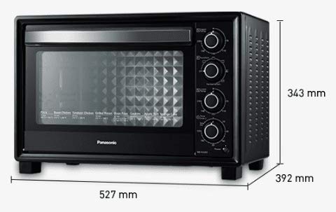 Panasonic Nb-H3203Ksm 32 Liter Oven Toaster Grill (Black), 1500 Watts