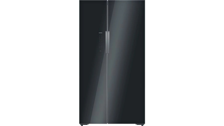Siemens iQ700 American side by side, glass door 175.6 x 91.2 cm Black KA92NLB35I