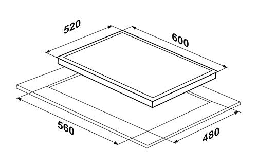 Kaff Built in Hob 60 cm 3 Burner MFB 603