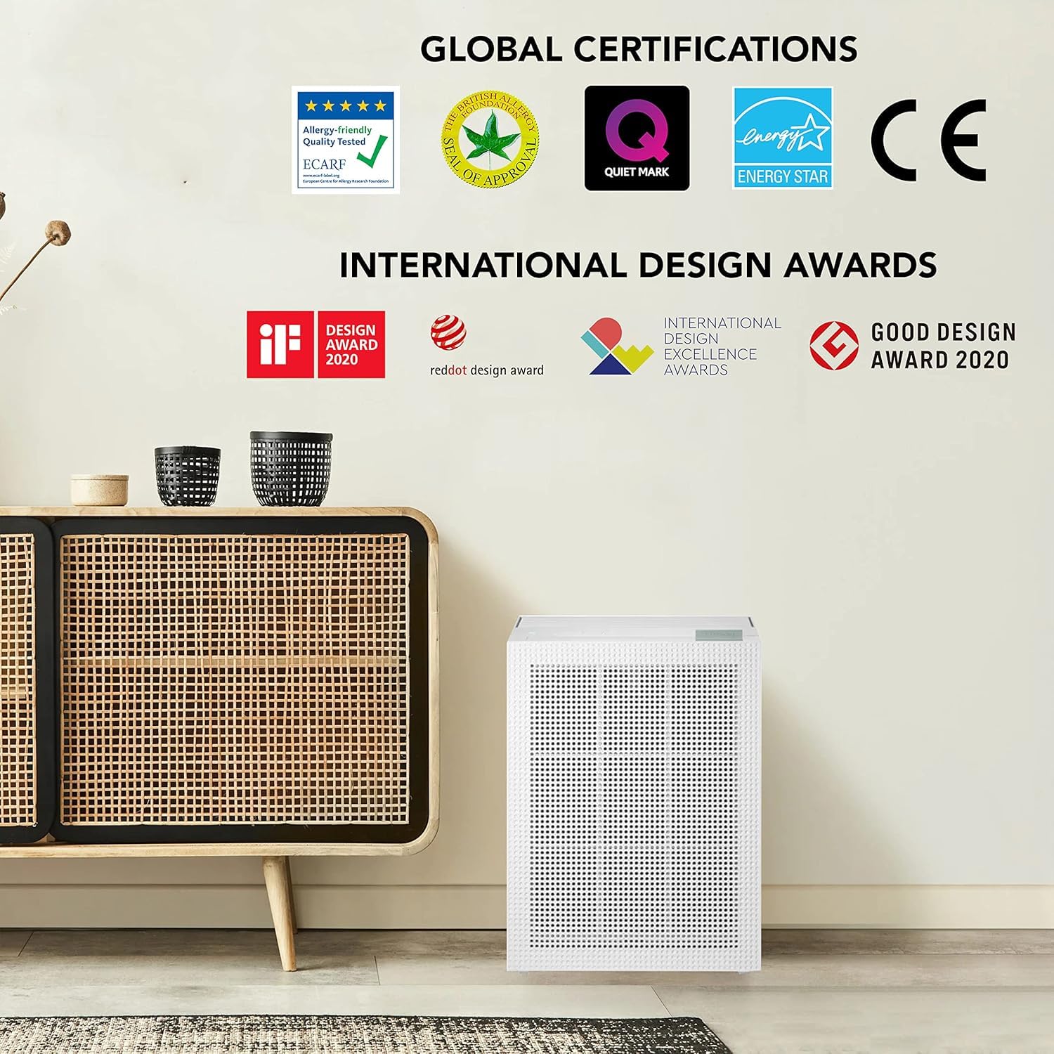 Coway Airmega 150 (AP-1019C) Home Air Purifier: Longest Filter Life 8500Hrs, Anti-Virus True HEPA Filter