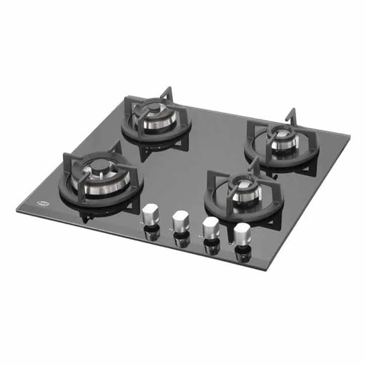 Kaff KHB 60 BR 4 Brass Burner Black Built In Hob