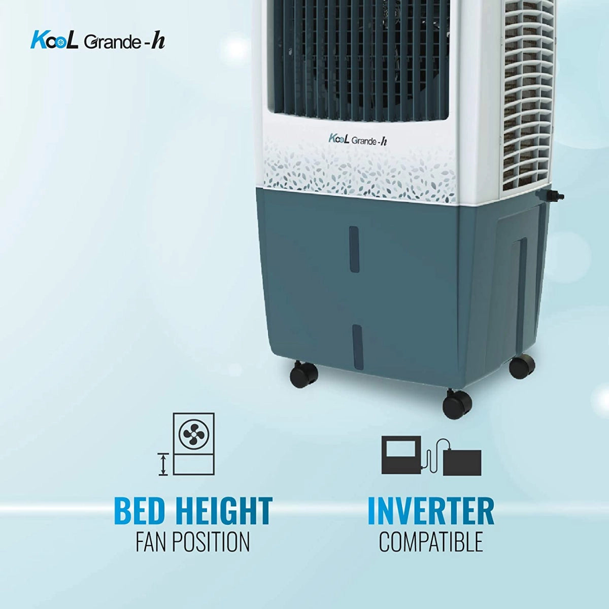 Havells Kool Grande H Desert Air Cooler 85 Litres with Honey comb Pads (Grey)