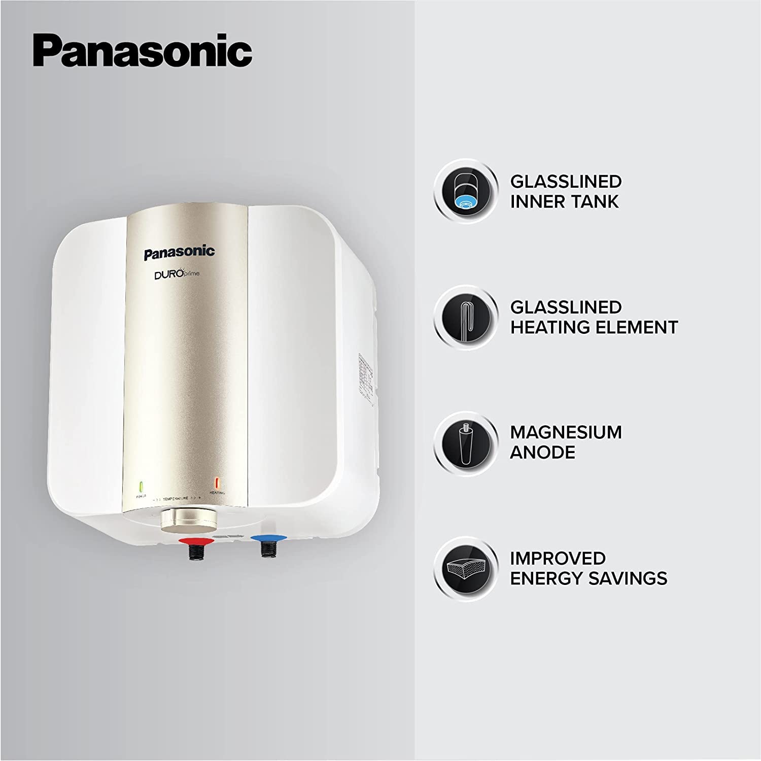 Panasonic 15 Ltr Duro Prime Storage Water Heater (Geyser) BEE 5 Star Rated