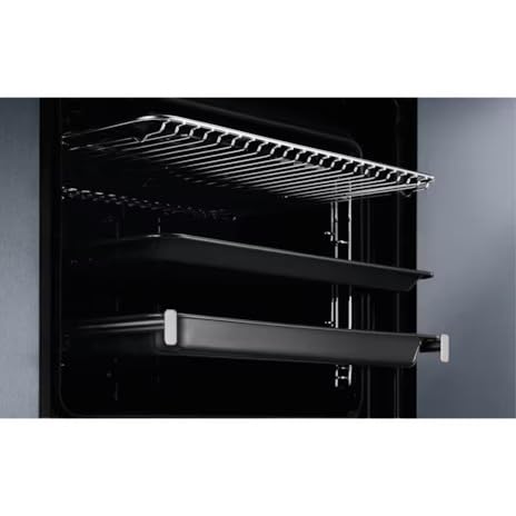 Electrolux 65L Built-In Oven with 9 Functions, UltimateTaste 500, Glass, Black - KOD3H50BK