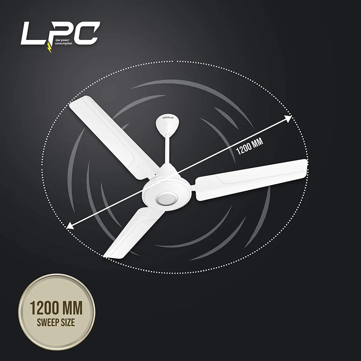 Havells Fan Efficiencia Neo 1200mm Elegant White