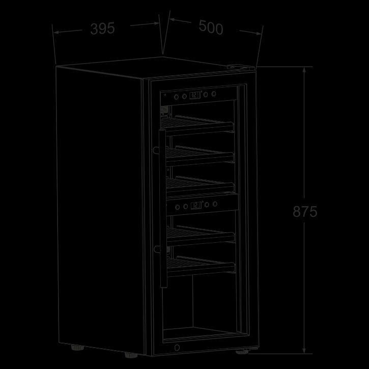 Kaff KWC 24 Free Standing Wine Cooler