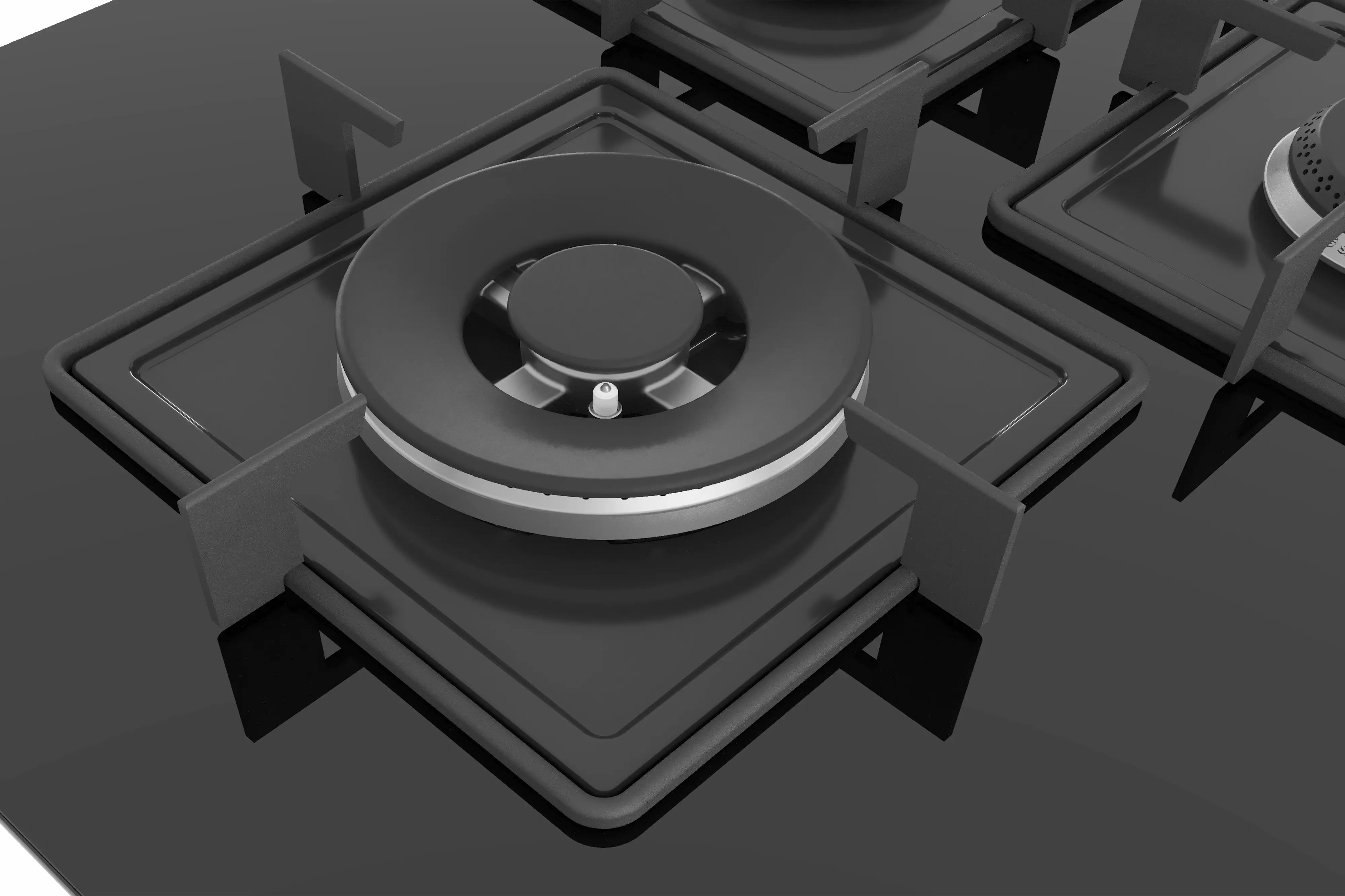 BOSCH PNI7B6B10I Glass Automatic Hob 4 Burners Black 75cm