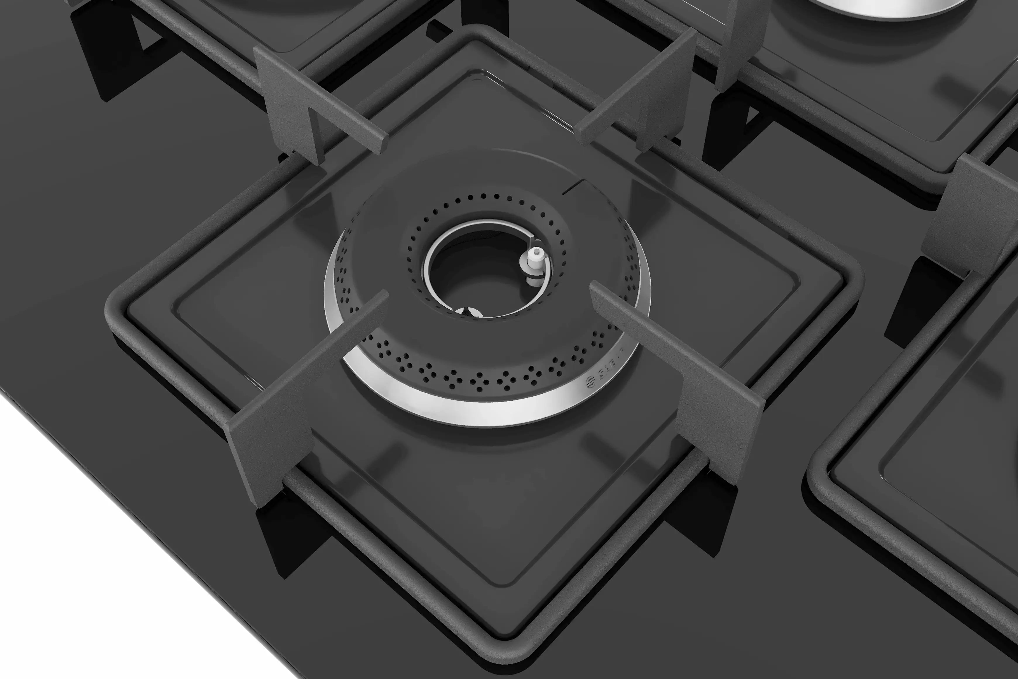 BOSCH PNI7B6B10I Glass Automatic Hob 4 Burners Black 75cm