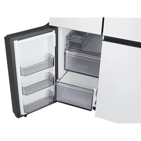 SAMSUNG Bespoke 936 Litres Frost Free French Door Smart Wifi Enabled Refrigerator Appliance with Water Dispenser (RF90A92W3AP/TL, Glam Pink/Glam White)