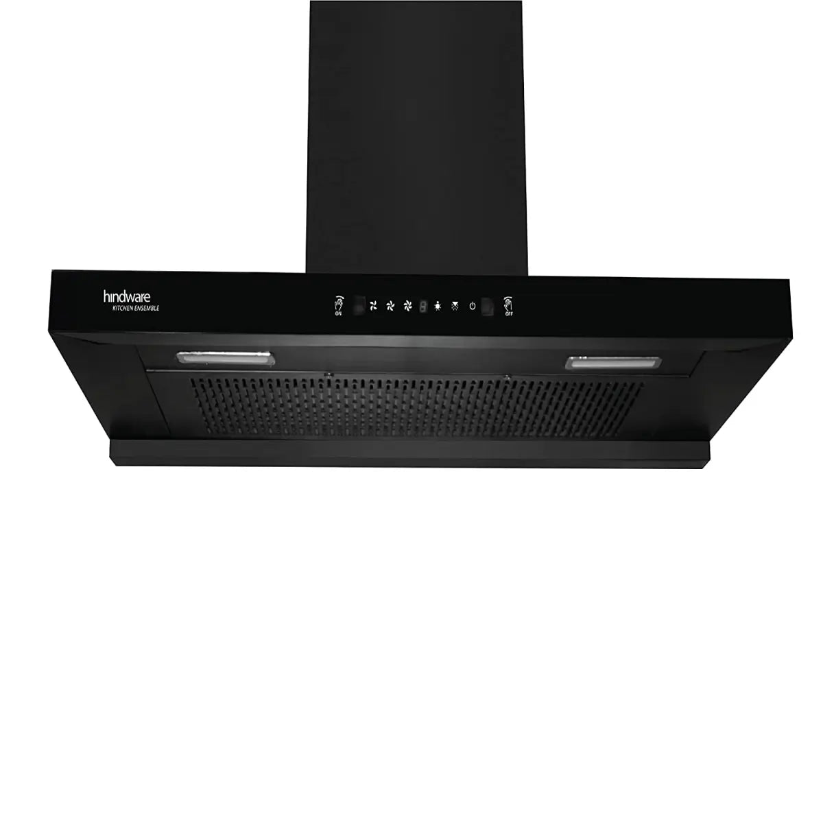 Hindware Smart Appliances Regina 75 cm, 1200 m³/hr* Stylish Filterless Auto-Clean Wall Mounted Chimney (Black)