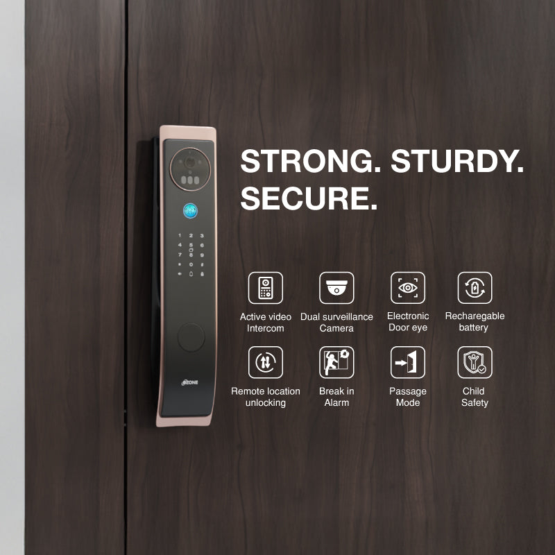Ozone IRIS 3D Facial & Palm Recognition Lock - Advanced Security for Your Home