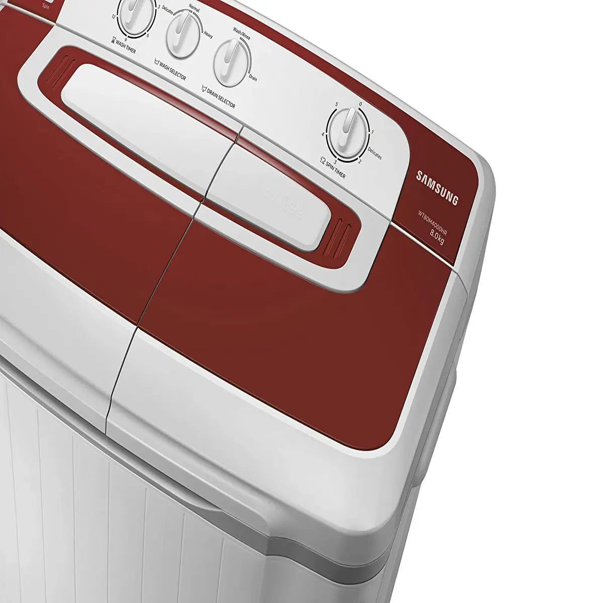 Samsung 8 kg Semi-Automatic Top Loading Washing Machine (WT80M4000HR/TL, Light Grey)