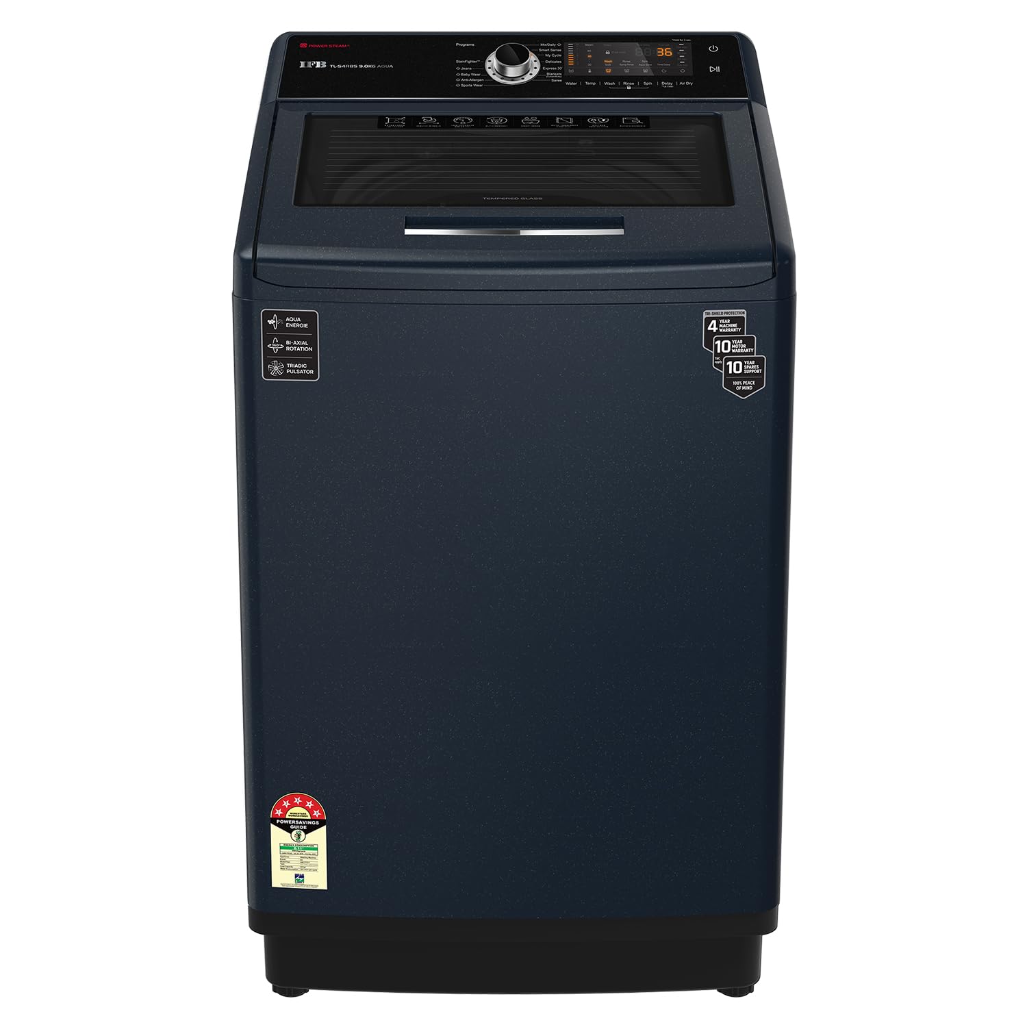 IFB 9.0 Kg Fully-Automatic Top Loading Washing Machine (TL-S4RBS 9.0 Kg Aqua, Royal Blue, 2X Power Steam, 4 Years Comprehensive Warranty)