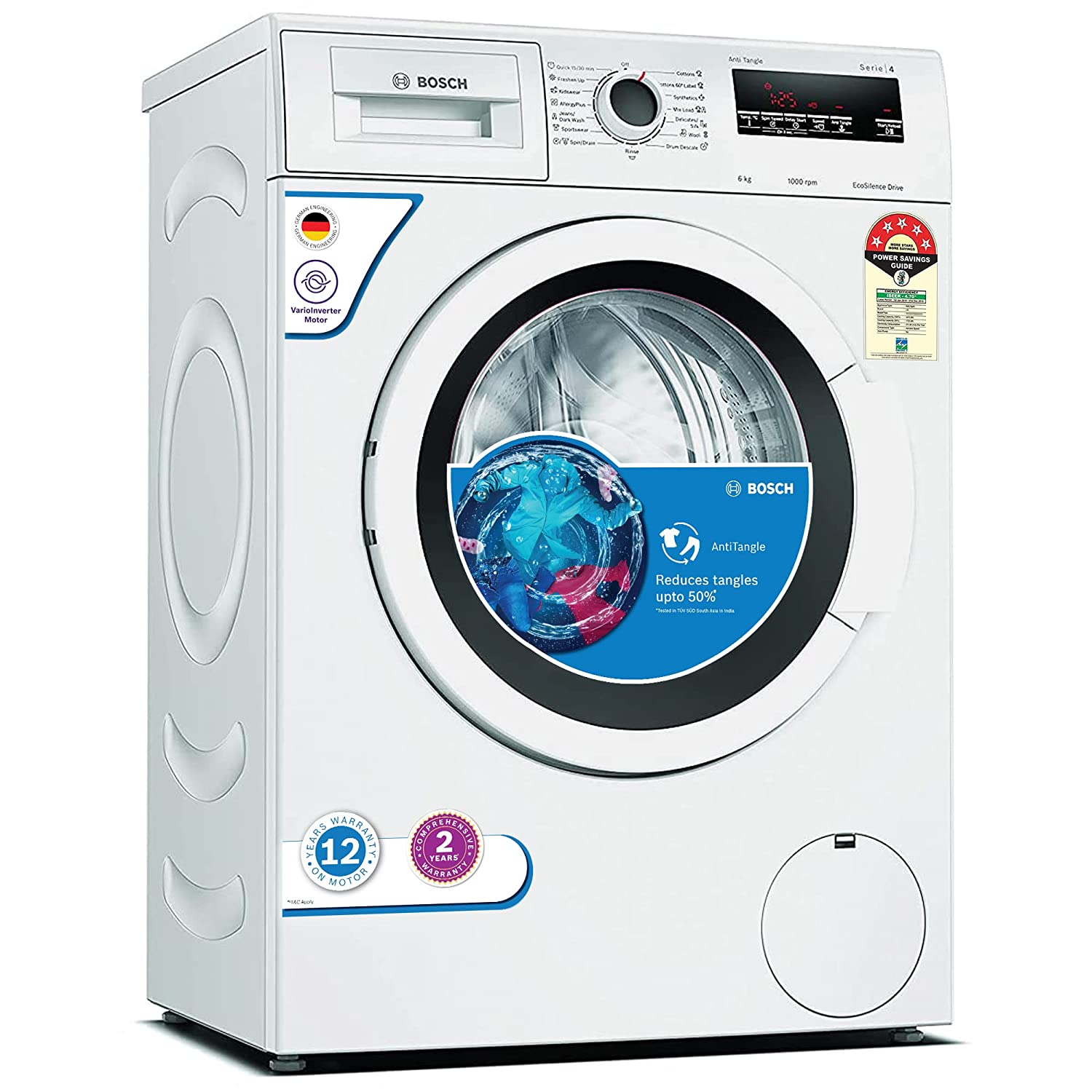 Bosch 6 kg 5 Star Inverter Washing Machine White
