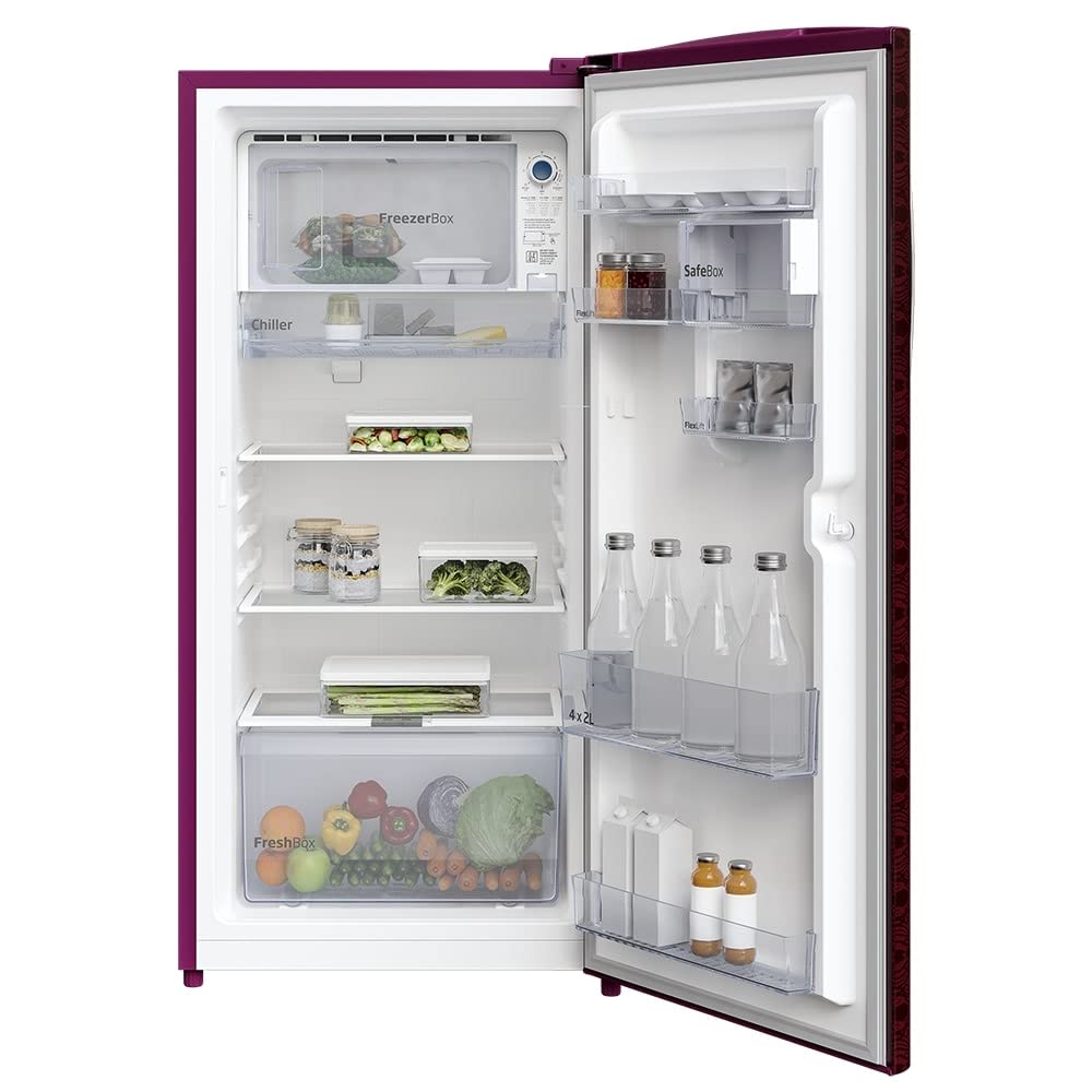 Voltas Beko 200 L 4 star Direct Cool Refrigerator,  Dahlia Wine (RDC220B60/DWEXXXXSG)