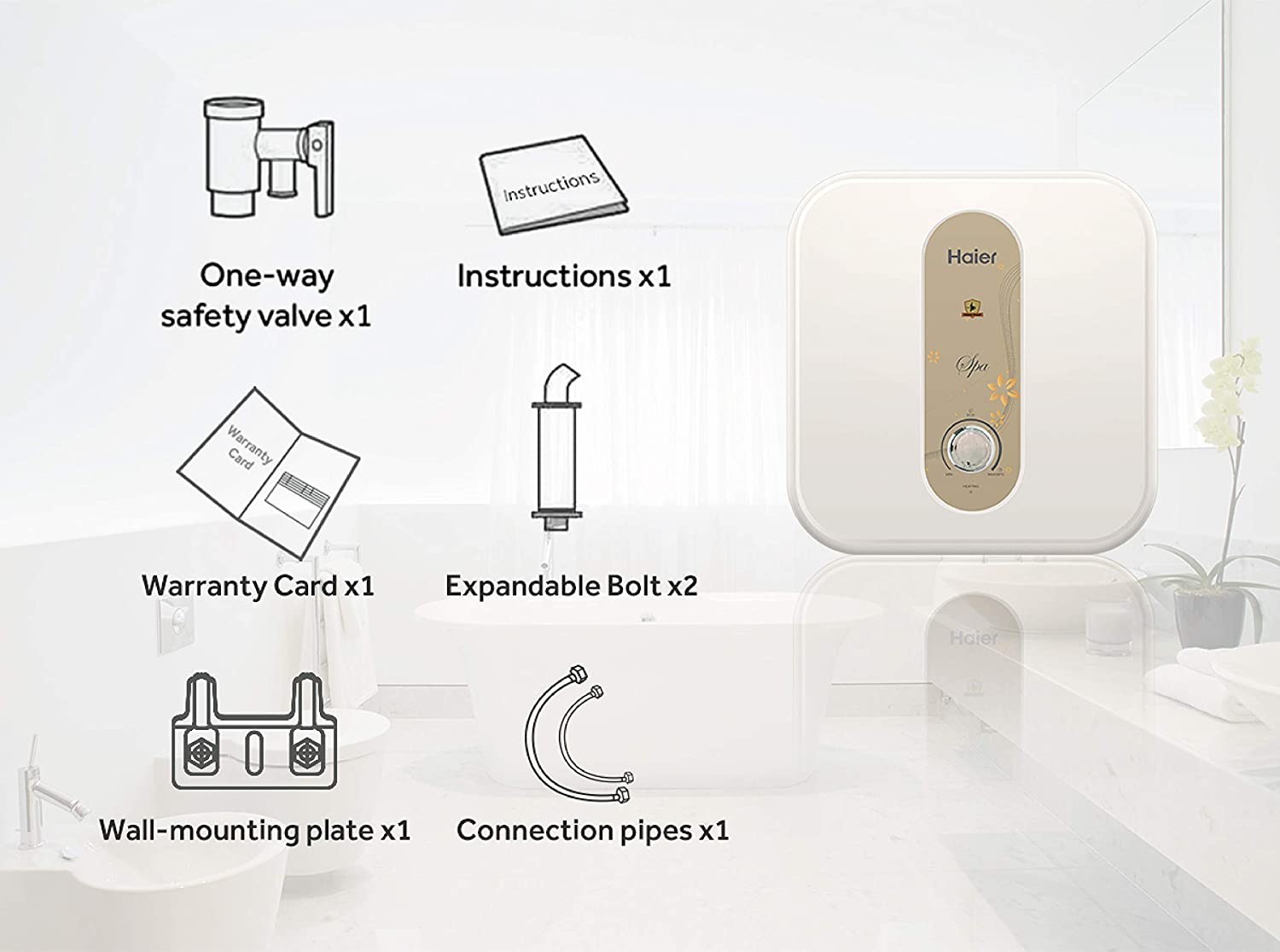 Haier ES15V-EC-S1 Electric Storage 15 Litre Water Heater
