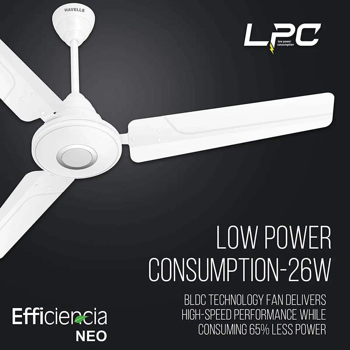 Havells Fan Efficiencia Neo 1200mm Elegant White