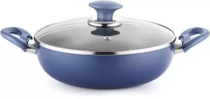 Kutchina Endura Kadhai 24 cm Kadhai diameter 1 L capacity  Stainless Steel, Non-stick Induction Bottom