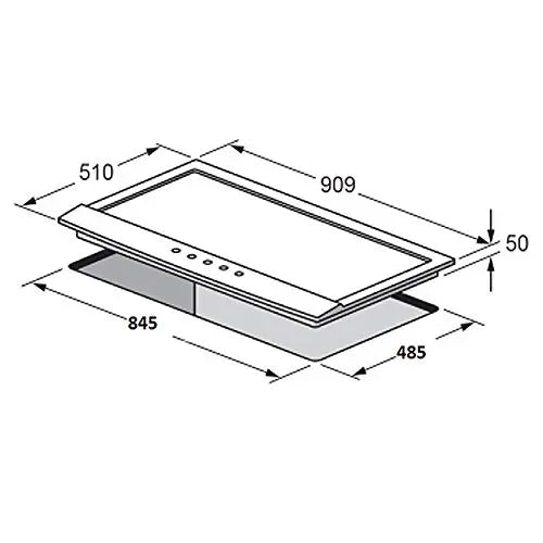 Kaff KHNX 906 2 TR Triple Ring Built In Hob
