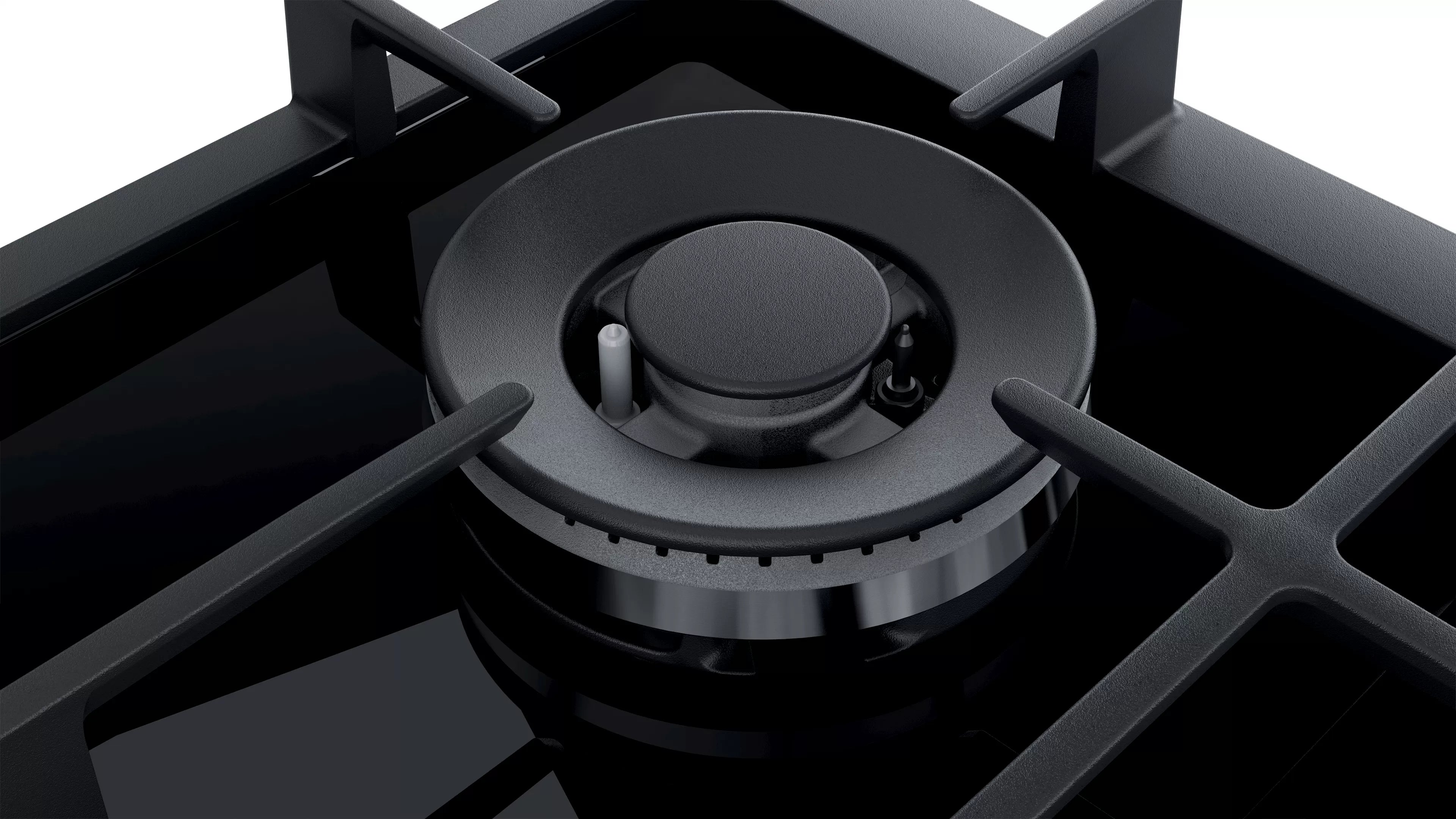 Bosch PCH6A6M90I Series 6 Gas hob 60 cm Black