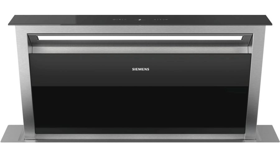 Siemens Downdraft hood 90 cm clear glass black printed LD97AA670B