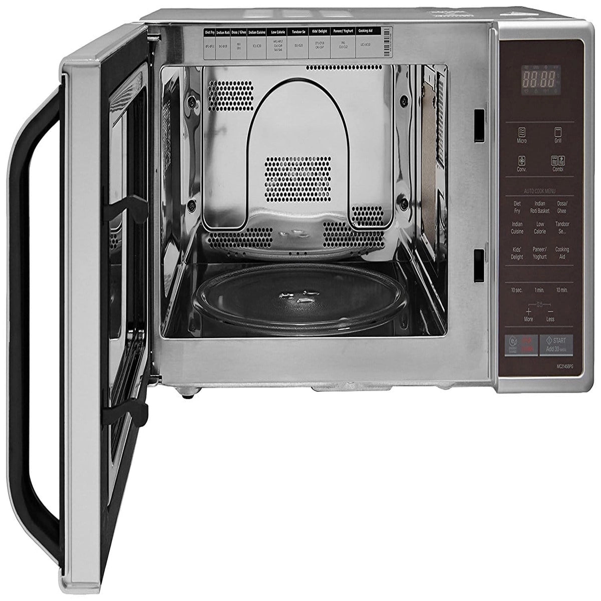 LG 21 L Convection Microwave Oven (MC2145BPG, Silver Dancing Floral)