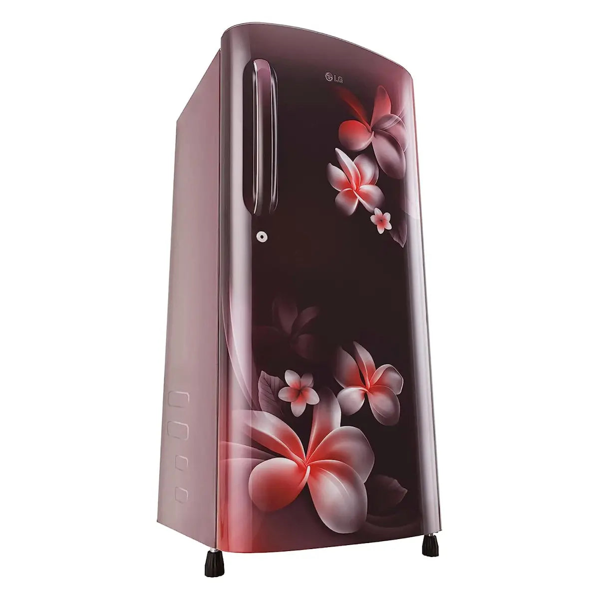 LG 185 L 3 Star Direct-Cool Single Door Refrigerator (GL-B201ASPD, Scarlet Plumeria, Moist 'N' Fresh, Gross Volume- 190 L)
