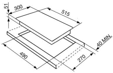 Smeg Electric Hob - Integrated - SI5322B - Black