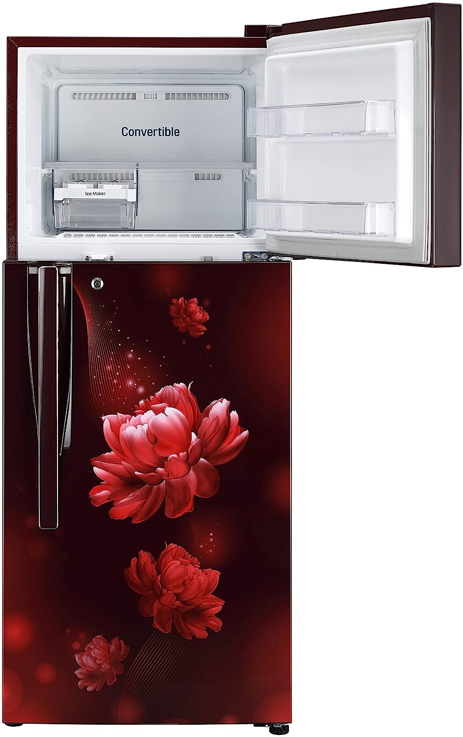 LG 260 L 2 Star Frost Free Inverter Double Door Refrigerator (GL-T292RSCY, Scarlet Charm, Convertible)