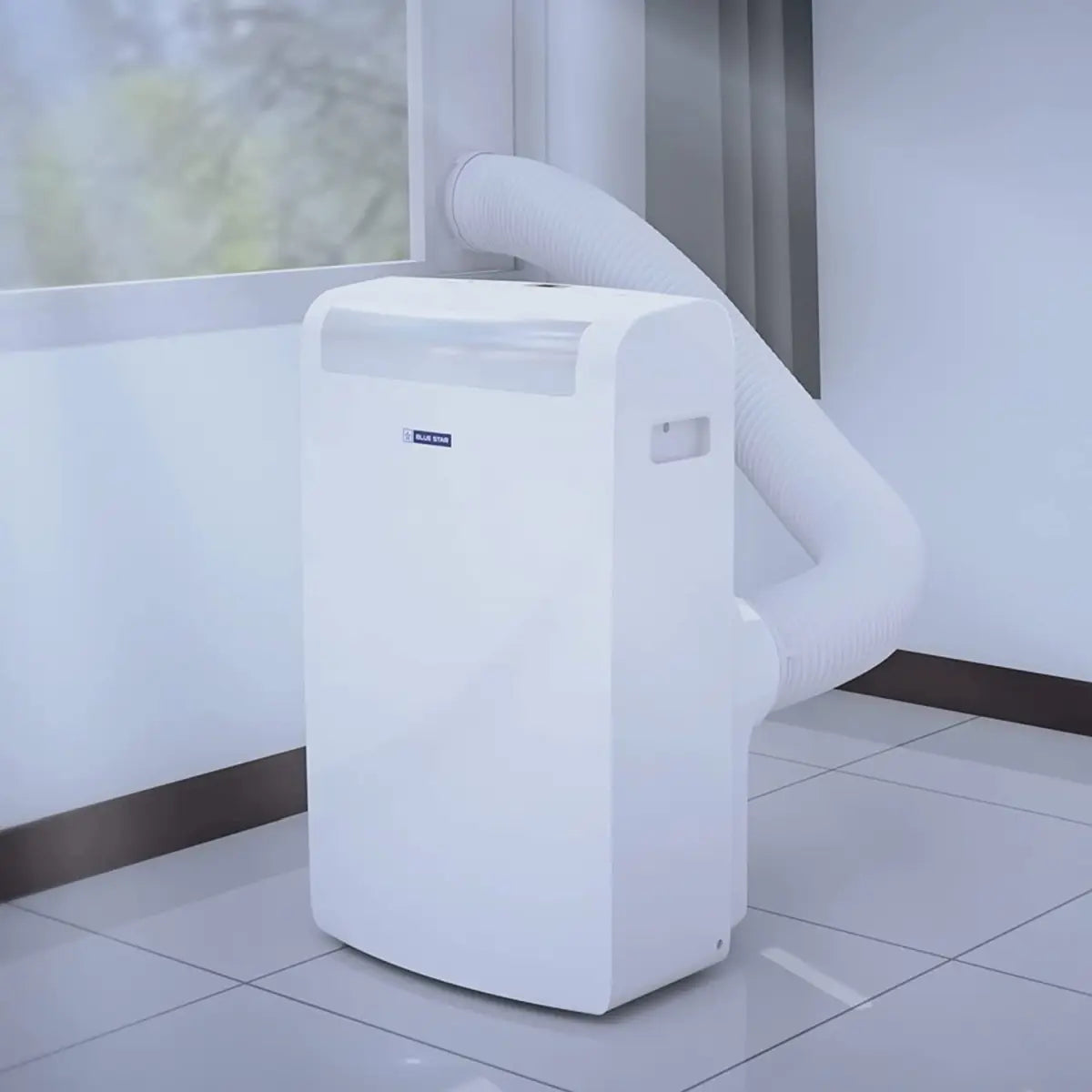 Blue Star 1 Ton Fixed Speed Portable AC (Copper, PC12DB, White)
