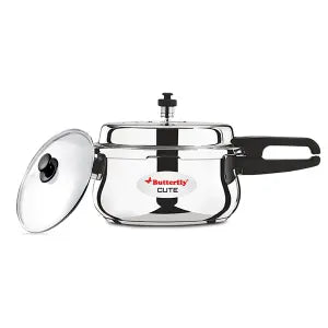Butterfly Curve Stainless Steel Outer Lid Pressure Cooker, 5.5 Litre
