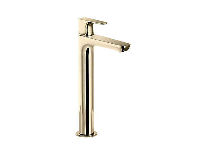 kohler K-20071IN-4-AF Tall Pillar faucet without drain in french gold