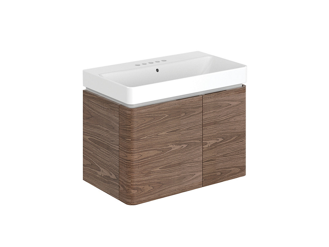 Kohler K-31601IN-E63 900mm vanity in walnut finish