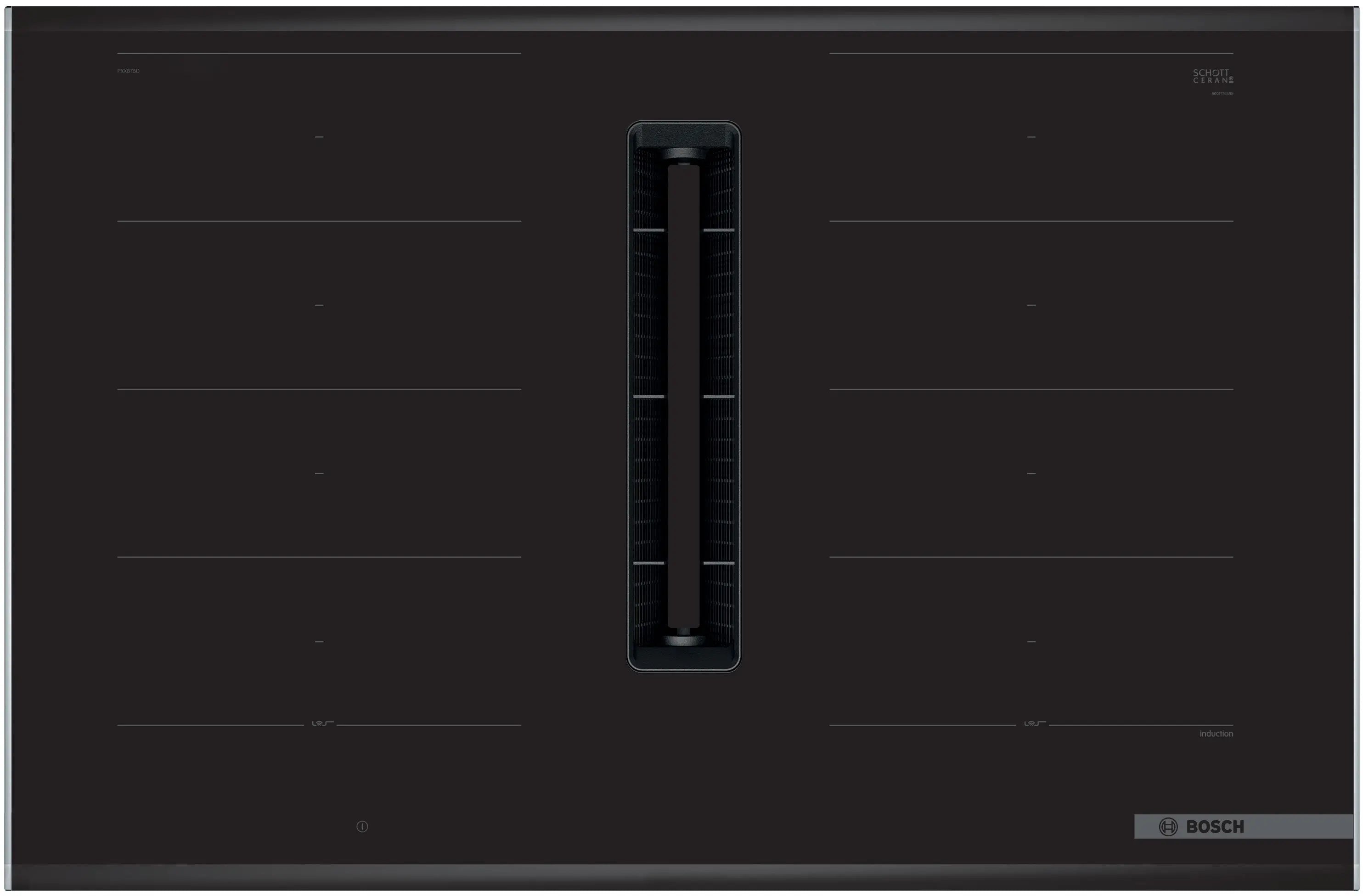 BOSCH Serie | 8 Induction hob with integrated ventilation system80 cm PXX875D67E