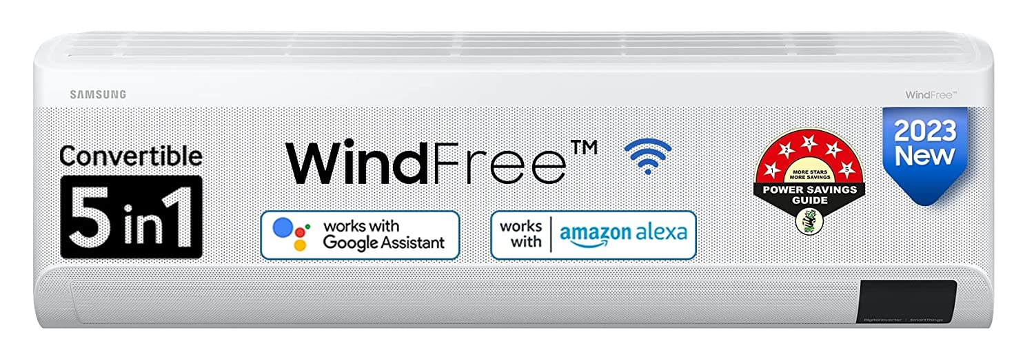 Samsung 1.5 Ton 5 Star Wi-fi Enabled Inverter Split AC Copper AR18CYNANWK White)