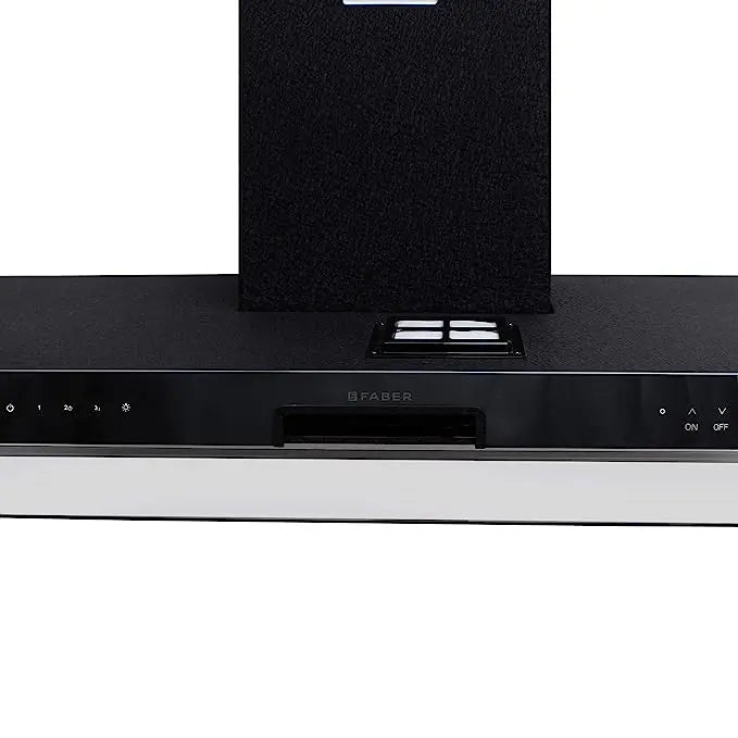 Faber 90 cm 1000 m³/hr Box-Type Kitchen Chimney (Hood 3-IN-1 Aerostation Sparkle TC BA LTW 90, 3 Baffle Filters, Touch Control, Black Alligator)