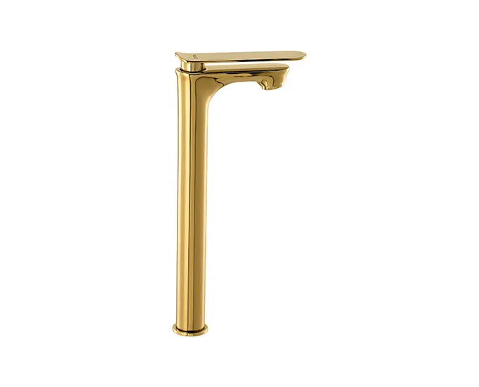 Cera F1018102FG Lustre Brooklyn French Gold Finish Quarter Turn Pillar Cock With 305 mm (12”) Long Extended Body And Aerator
