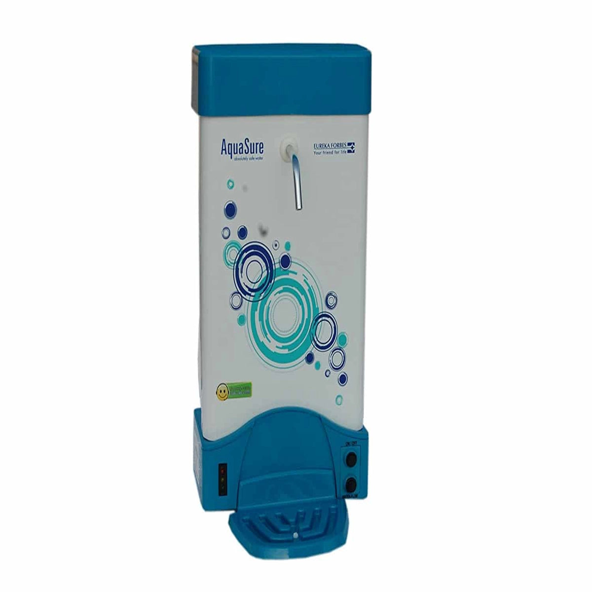 யுரேகா ஃபோர்ப்ஸ் அக்வாஷூர் அக்வாஃப்ளோ EX 2 லிட்டர் UV வாட்டர் ப்யூரிஃபையர்